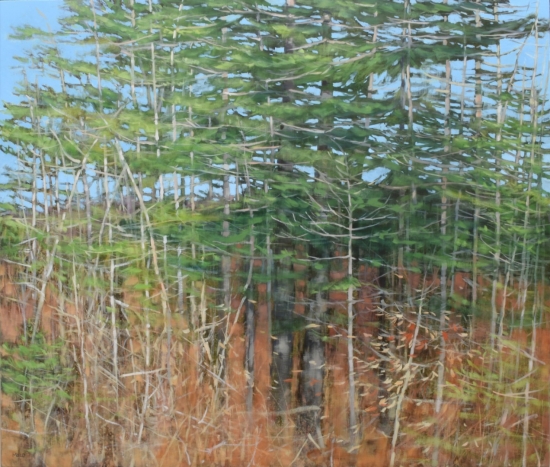 oil on panel, 36" x 42"